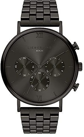 Liebeskind Berlin Damen Chronograph – Rundes Gehäuse (40 & 36 mm) – Quarzwerk – Edelstahl- oder Lederarmband – 5 ATM wasserdicht – Modernes Design