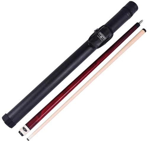 Hathaway Conquest 58 lönn pool och biljardkö och fodral set – röd