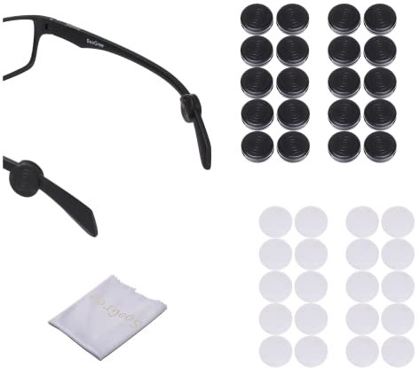 Brillenband und Ohrbügel, SooGree 15 Pack Silikon Elastisch Sport Brillenband mit Ohrengriff Haken, 1 x Ohrbügel, Medium