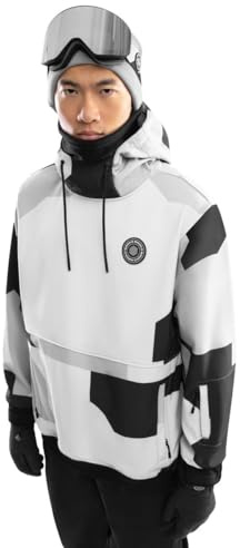 SIROKO - Giacca da Snowboard W1 Tibet - M - Grigio/Nero