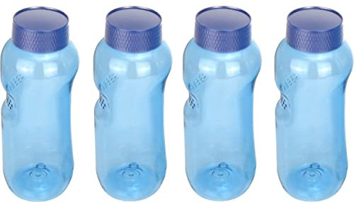 TWaLa Spar Set 4x 0,5L Tritan Trinkflaschen Greiner BPA frei enthält neue blaue Deckel mit integrierter Dichtung