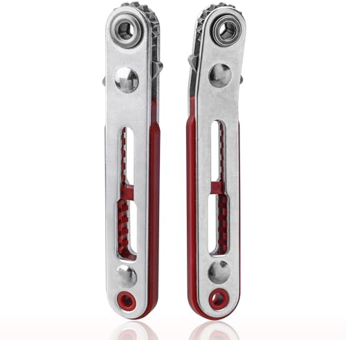 Yakamoz Mini Ratchet Screwdriver Set, 2Pcs Small Ratcheting Offset Screwdrivers 90 Degree Right Angle Screwdriver Wrench 1/4 Inch Hex Screw Driver for Tight Spaces