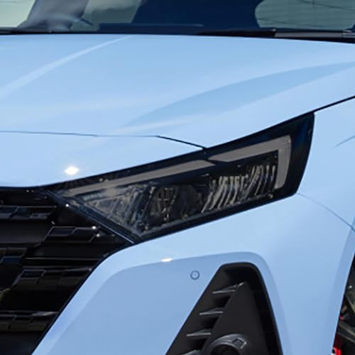 JCAKES Pellicola protettiva per fari auto, restauro trasparente in TPU nero, per Hyundai i20 2021-2023 accessori