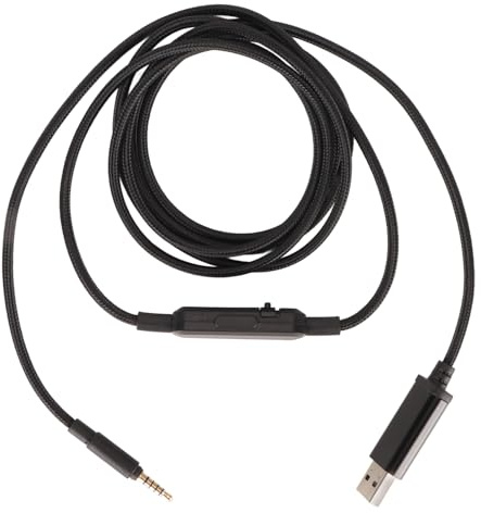 Headset Audiokabel für MMX300, USB Digital Decoder Soundkabel mit Lautstärkeregler, Upgeaded Gaming Headset Kabel Ersatz