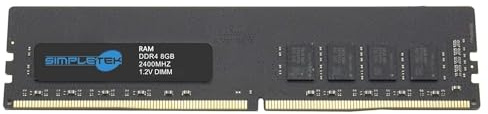Simpletek Ram Memory Module Stand for Desktop PC Desktop and Server, Computer Memory Ram Sticks 8GB DDR4 DIMM | Frequency 2400 MHz | Voltage: 1.2 V