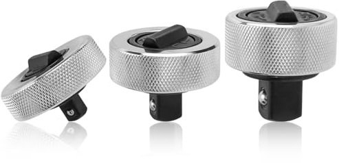 Mesee 3 Pieces Palm Ratchet Wrench Set Reversible Thumb Wheel Ratchet Wrenches 1/4, 3/8, 1/2 Drive Thumb Lever Finger Ratchets Mini Thumbwheel Ratcheting Socket Wrench Tool