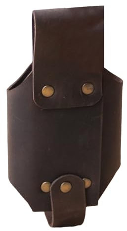 Holster de bière - Porte-bouteille d'eau, pour bière à la mode, porte ceinture à bière en cuir PU, pour boissons à mains libres pour pique-nique, extérieur, barbecue, randonnée, gia