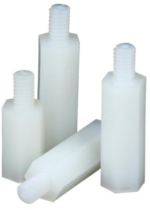 Distanziatori esagonali in nylon M3 maschio femmi M3 M4 Weiß Schwarz Nylon Abstandshalter Sechskantsäule Unterstützung PCB Säule Motherboard Abstandsbolzen Bolzen Kunststoff Männlich Weiblich Abstands