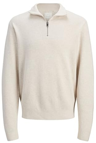 JACK & JONES Herren Jprccmilano Stitch Knit Half Zip Sn Jprccmilano Stitch Knit Half Zip Sn (1er Pack)