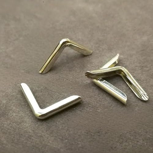 Bucheckenschutz, 500/1000 Stück, 13 x 19 x 1,3 mm, Metall-Bucheckenschutz, Fotoalbum, Metallecken, Fotoecke for Scrapbooking, Notebook-Eckenschutz(1000PCS)