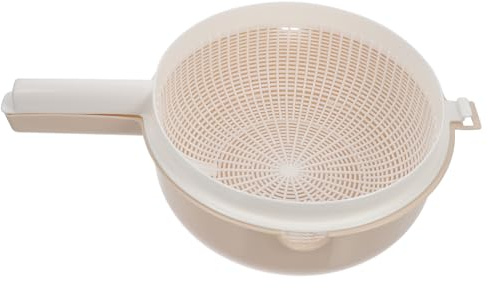 IMIKEYA Scolapasta Da Cucina Manico Per Lavare Le Verdure Doppio Livello Raccoglie Acqua Di Sbrinamento Per Pasta Lattuga e Insalata