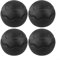 4 fundas para patas de sillas al aire libre, antideslizantes para almohadillas con diseño ajustable, forma esférica para varios tamaños de patas de silla (negro)