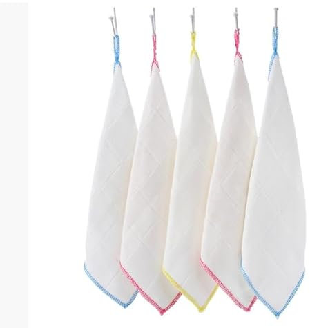 NobeOnbe 10 Panni riutilizzabili in bambù 30x30 cm per Lavare e Pulire, mobili multifunzionali da Cucina e Strofinacci per Piatti da Pranzo