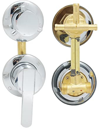 Mitigeur de douche en laiton à 3 voies - Contrôle de l'eau chaude et froide - Cartouche en céramique - Interrupteur de colonne - Robinet de plomberie pour système de douche