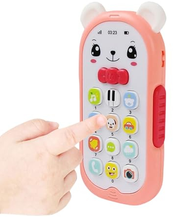 Toy Phone – Mobile Phone With And Sounds For Playing | Children's Phone Cartoon – For Home Car Travel Stroller Highchair Classroom Playroom Children Kindergarten Birthday Party
