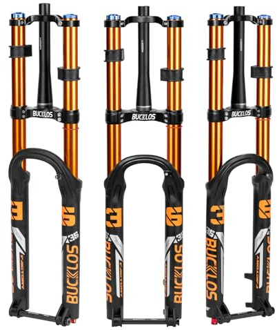 AEYINO Downhill Air Suspension Fork 27.5/29 15 * 110mm Boost Tapered, Travel 180mm 36mm Inner Tube Thru Axle Rebound Adjustment Disc Brake Front Forks, fit Mountain Bike AM FR DH ect.