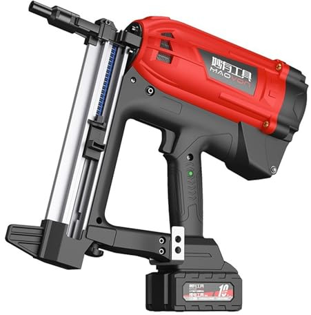 Grapadora de aire, Pistola De Clavos Neumática, Batería Litio Recargable, Hidroelectricidad, Clavadora Acero Para Carpintería, Grapadora Eléctrica para proyectos de bricolaje