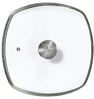 Victoria Square 10-Inch Glass Lid for Cast Iron Skillet or Pan, Custom Made for Only Victoria Brand, Diameter 9.7-Inch
