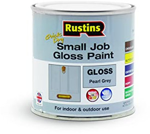 RUSTINS Small Job Gloss Paint Pearl Grey 250ml