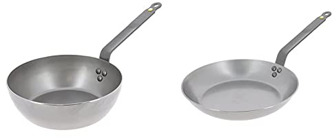 DE BUYER -5614.24 -poele paysanne mineral b element ø 24cm & Mineral-B-Element-Induction-Grill-Poêleà frire 20cm-5610-20