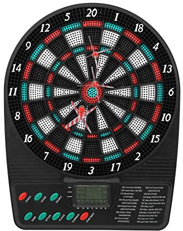 Electronic Dart Board, Auto-Scoring Compact Digital Soft Tip Dart Boards Automatic Scoring Dart Plate with LCD Display,Professional Dart Board Set,21 x Dart Accessory,for Game Rooms (1#)