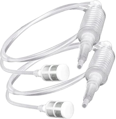 WANGCL 2pcs Brew Syphon Filtro Tubo Tubo Tubo Manuale Fai da Te Vino Pompa Sifone Sifone Tubo Filtro Vino Birra Produzione Strumento Dimensioni Circa 2m/6.56ft