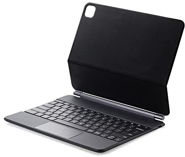 HAODEE Smart Magic Keyboard Para iPad Pro 12.9 Funda Teclado Cover (Color: Negro, Tamaño: Pro 12.9)