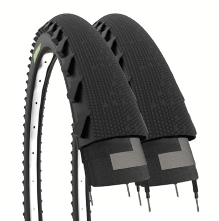 2 neumáticos Demi Slick 26 x 1.95 | Neumáticos 50-559 para MTB Trekking Bike Bicicleta Híbrida Mountain Bike CityBike