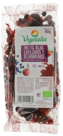 MIX DE FRUTOS ROJOS LIOFILIZADOS Y DESHIDRATOS 80g BIO VEGETALIA