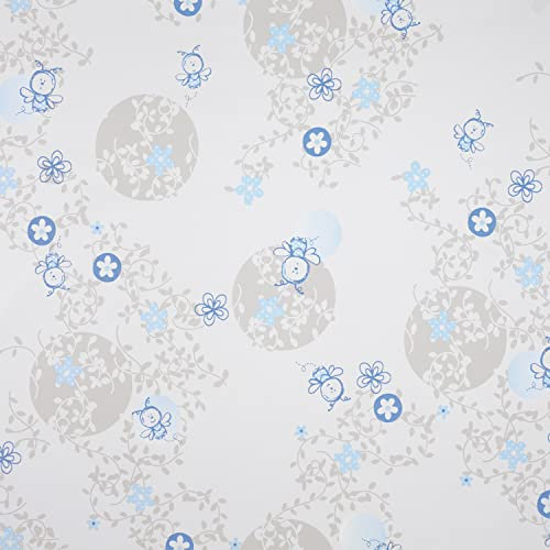 Geuther Wickelregal Trixi, Klapp-Wickelregal, standfest, kommt fertig montiert, mit integrierter Wickelauflage, hygienisch abwischbar, Natur, Muster: Käfer