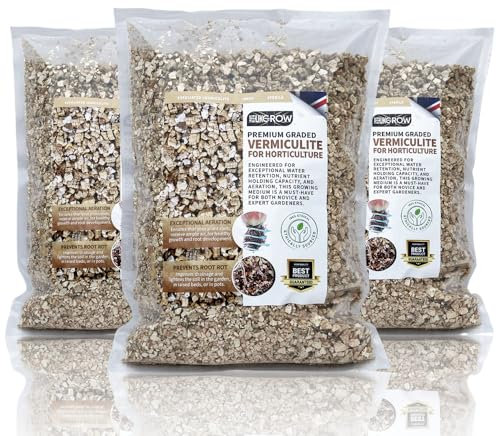 100% Pure Vermiculite - Bag - Improves Soil Aeration and Drainage - Ideal for Seed Starting, Repotting, and Composting (1L)