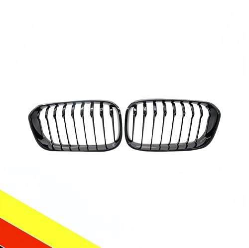 POETRYXIAO Grille de Radiateur Rein Sport Noir Brillant Pont Unique pour Série 1 F20 F21 2015-2018, adapté au tuning