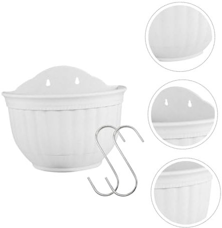 BESPORTBLE Fioriera Da Appendere in Plastica Vaso Per Fiori Sospeso Decorazione Da Giardino Per Interni Ed Esterni Tappo Di Drenaggio