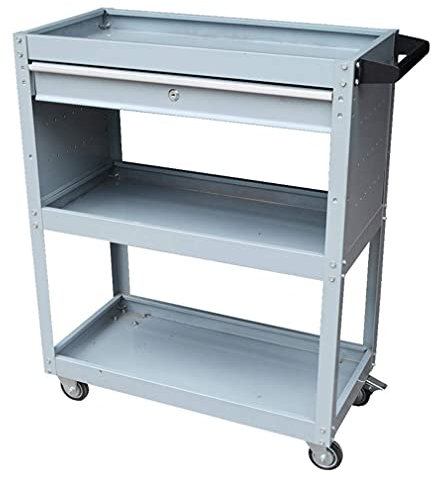 SmPinnaA Trolley, multifunktionaler tragbarer Handwagen, großer Trolley mit kleinen Blasen und Bremsrad, robuster Trolley für Schönheitsinstrumente mit großem Stauraum, 90 kg Tragkraft
