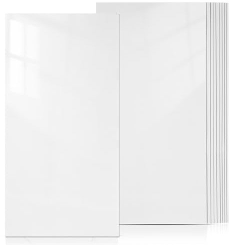 MAGICLULU Abziehen Und Aufkleben 86 4 X 30 5 Cm Weiße Tapete Dicker Wandaufkleber Wasserfeste Vinyl-Duschfliese Aus Kunstmarmor Für Die Badezimmer- Und