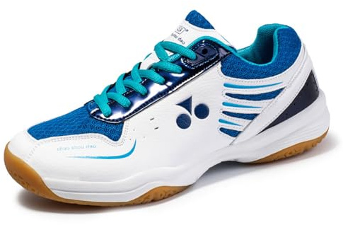 ForceRoute Scarpe da Badminton,Scarpe da Tennis,Scarpe da Badminton Training,Scarpe da Squash,Antiscivolo,Morbide Traspiranti,Resistente all'Usura,per allamano,Pickleball,Floorball,Table Tennis.