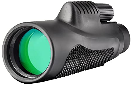 ZXIANGZ Telescopio Monocular 12X50 Super Teleobjetivo Zoom, Ocular con Soporte para Smartphone Prisma para Adultos Regalos Observación de Aves Caza Camping