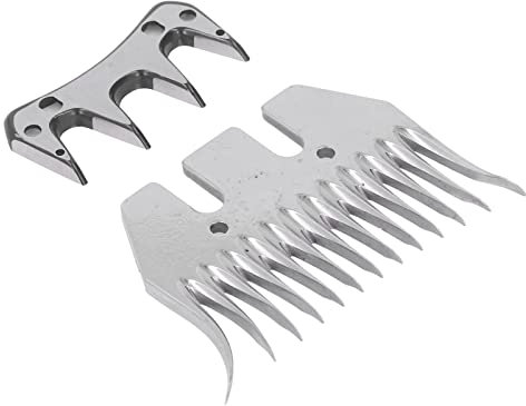 13 Dents, Incurvées pour Tondeuse à Lame de Cisaille à Mouton, Coupe en Acier à Haute Teneur en Carbone avec Espacement des Dents de 7 Mm, Efficace et Robuste, Léger