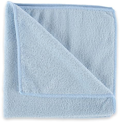 FRANZ MENSCH 100 Stück Mikrofasertücher, 40 x 40 cm, blau | Hygoclean, Polyester/Polyamid, Reinigungstücher, Putztücher, saugstark, fusselfrei, streifenfreie Reinigung, langlebig