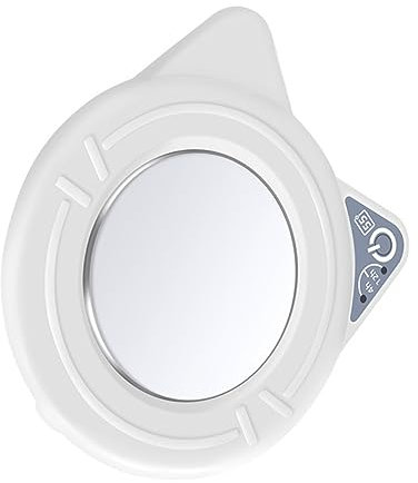 CONGARTENO USB Powered Cat Design Heated Coffee Mug Warmer Plate 55°c Temperature Control White Electric Beverage Coaster for Home Office Desk Use