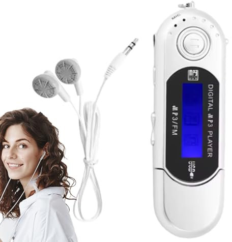Reproductor de Música Digital | Radio MP3 Infantil A Pilas,Reproductor USB para Coche con Pantalla para Acampada Uso Diario Exteriores Personas Mayores Hogar Viajes