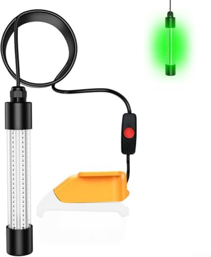 Underwater LED Fishing Light Compatible With For DEWALT Battery, 1300 Lumens Output, IP68 Waterproof For Night Fishing In Lakes, Ponds, And Outdoor Water Environments(forDEWALT 20V-13W)