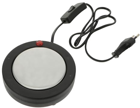 HAMPPLIES Scaldacera Elettrico Mini per DIY Corpo in Abs e Vetro Ceramica, Riscaldamento Rapido Cera per Progetti di Bellezza e Cura Personale
