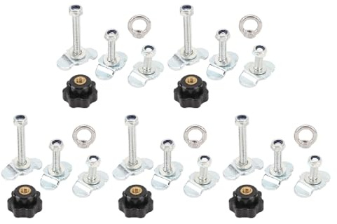 NDNCZDHC Single End Fitting for Airline Rails 360° Rotatable Base Screw Fitting Lashing Eyelet for Truck Beds Trailers