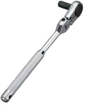 Llave de carraca 2 en 1 multifuncional de cabeza flexible de acero