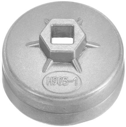 QUARKZMAN Clé Pour Bouchon De Filtre À Huile 14 Crans 74 Mm Diamètre Intérieur 1/2 Entraînement Carré Type Coupe En Aluminium Outils De Démontage De Douille Métrique Pour Filtre À Huile