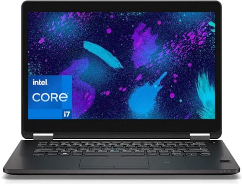 Dell Latitude 7470 Business Laptop Computer, 14 Zoll Notebook, Core i7-6600u Prozessor, 8 GB RAM, 256 GB SSD, US QWERTY Keyboard, Win11 Pro (aufgearbeitet)