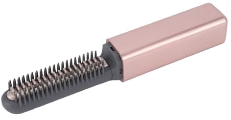 TARSHYRY Mini Plancha Plancha USB Recargable Inalámbrica Pequeña De Pelo 15S Calentamiento Rápido Para Flequillo Peinado De Cabello Corto Retoques Viaje Portátil Rosa Oro (Oro rosa)