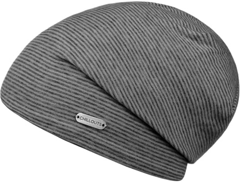 Chillouts Pittsburgh Oversize Beanie Damer/Herrar - mössa dam lång sommarmössa Sommar-Vinter Sommar - One Size svart