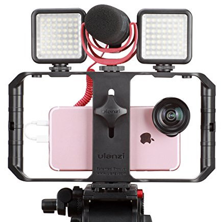 ULANZI U Rig Pro Smartphone Video Rig, iPhone Filmmaking Case, Phone Video Stabilizer Grip Tripod Mount for Videomaker Film-maker Videographer for iPhone X 8 Plus Sumsang